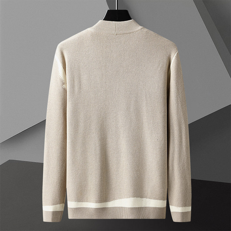 Herbst-Cardigan für Herren, langärmliger Pullovermantel.