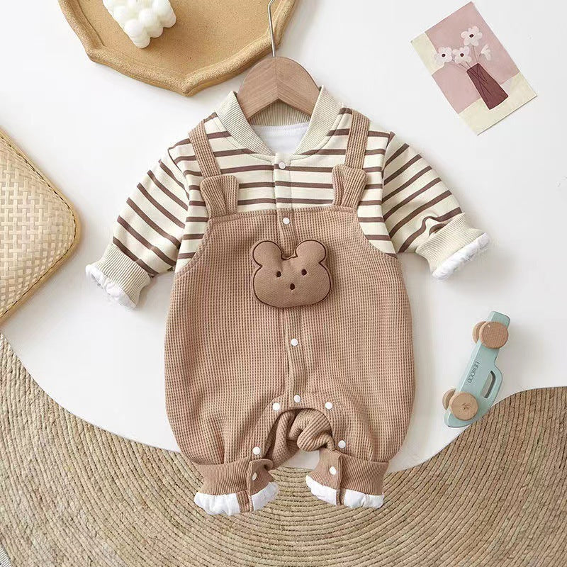 Neugeborenes Baby Kleidung Baby Strampler Langarm Super Süßer Einteiler Romper