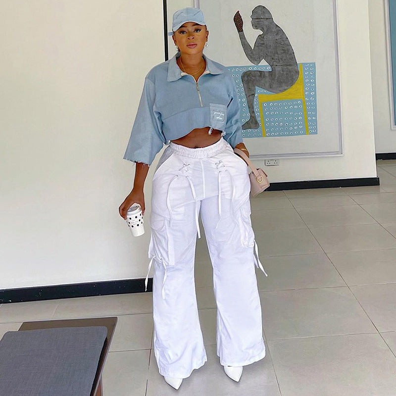 Amerikanische Schnürung Hose