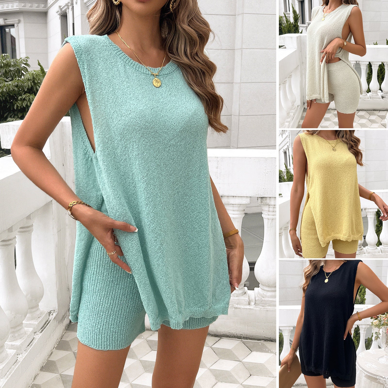 kurzer Pullover Anzug