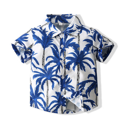 Jungen Strandstyle Kurzarm-Shirt Outfit