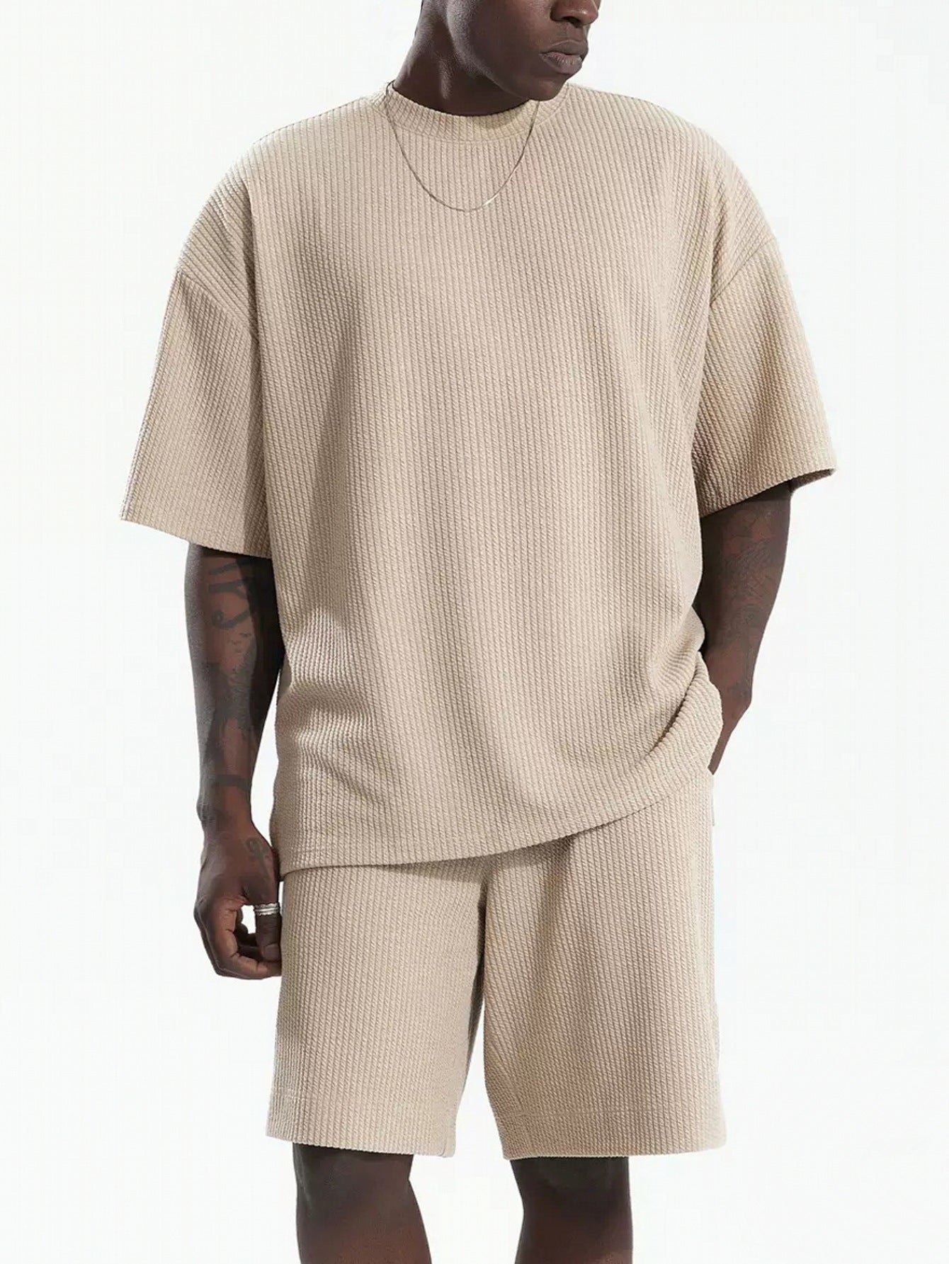 Men's Loose Short Sleeve Suit Sports Leisure Suit