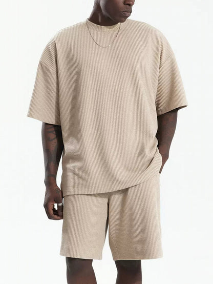 Men's Loose Short Sleeve Suit Sports Leisure Suit