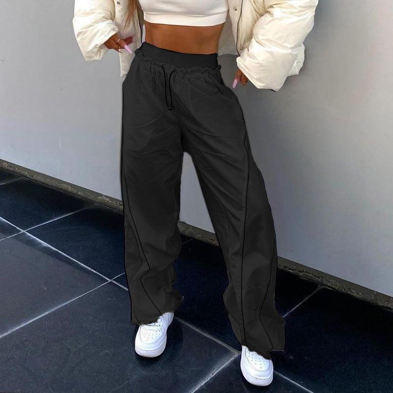 Slim Waist Elastic Band Casual Pants for Women