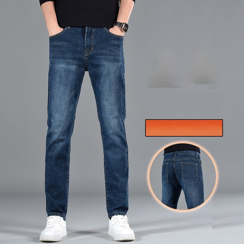 Neue Slim Fit Jugend lässig gerades Bein Baumwoll jeans Männer