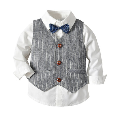 Jungen Herbstkleidung Kinderanzug Drei-Teiliges Set