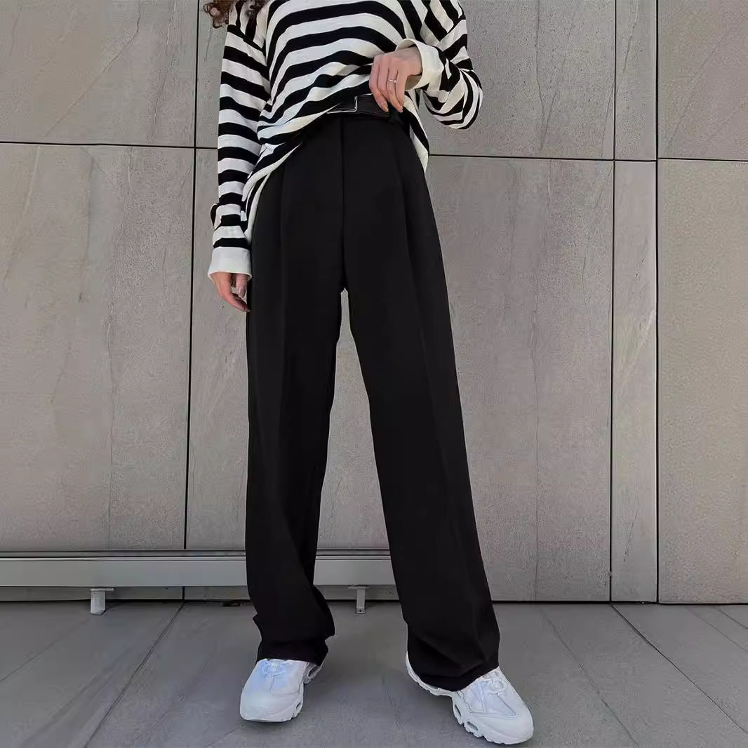 Elegante, Lockere Gerade Hose für den Alltag und Büro