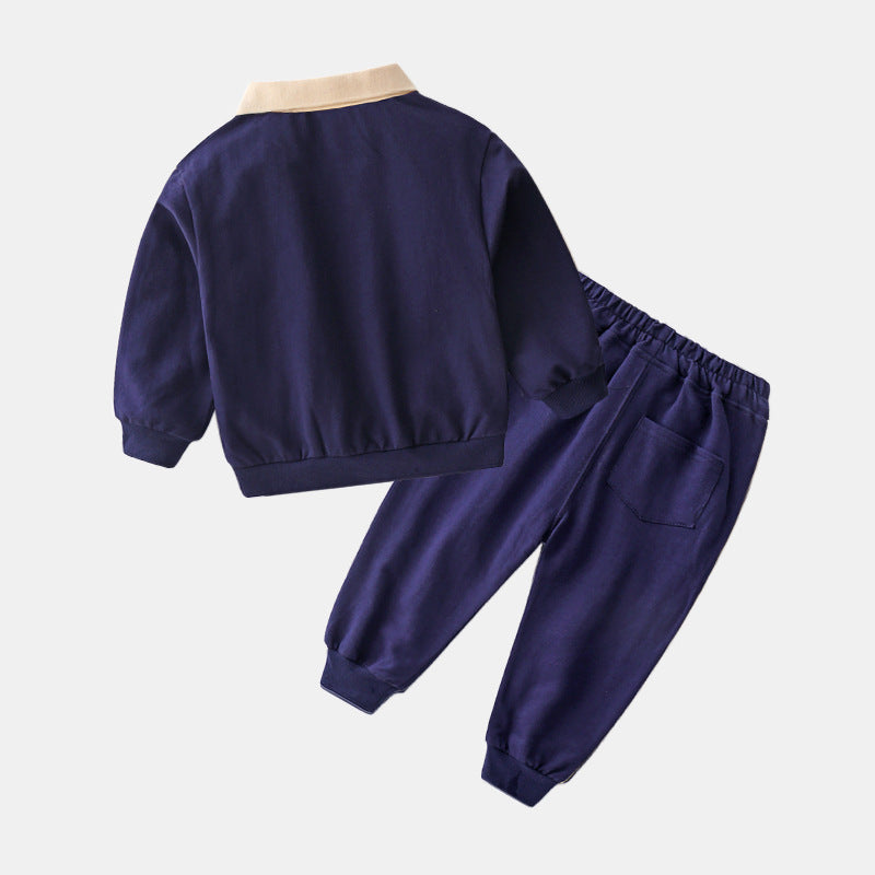 Baby Freizeitanzug Jungen Sport-Sweatshirt und Hose Trendy