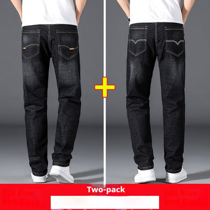 Sommer dünne Jeans Herren lose gerade