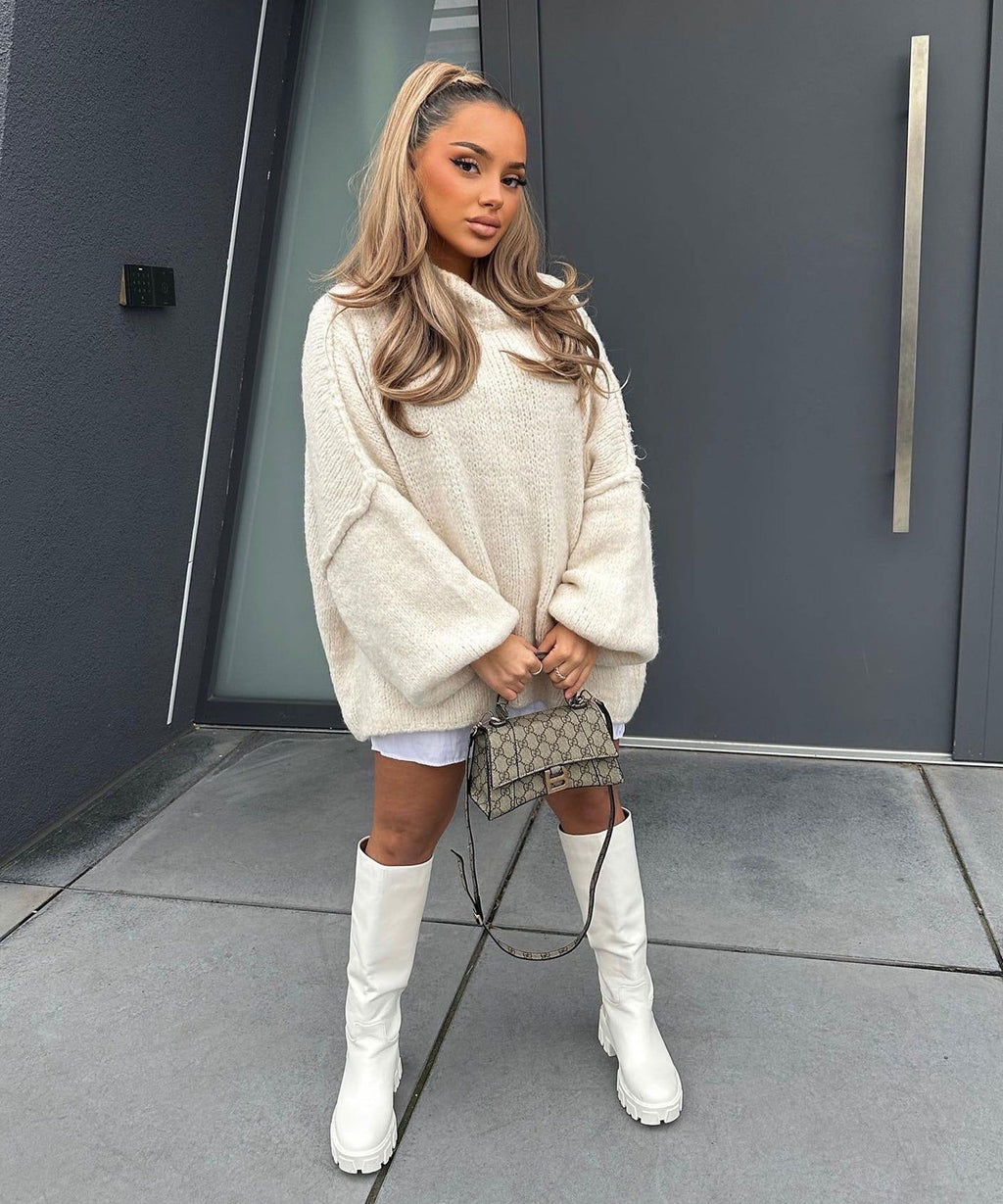 Lockerer Pullover in Übergröße