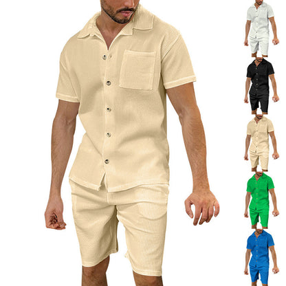 Summer set: short-sleeved shirt &amp; shorts