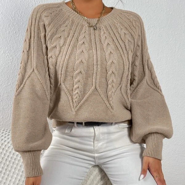 Fashion Retro Prisma Drehstrickpullover