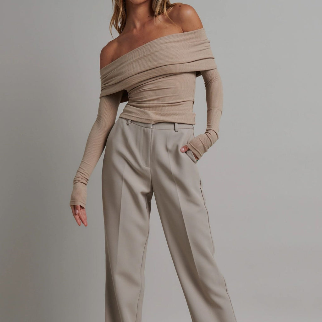 Damen-T-Shirt schulter frei Mode-Tops