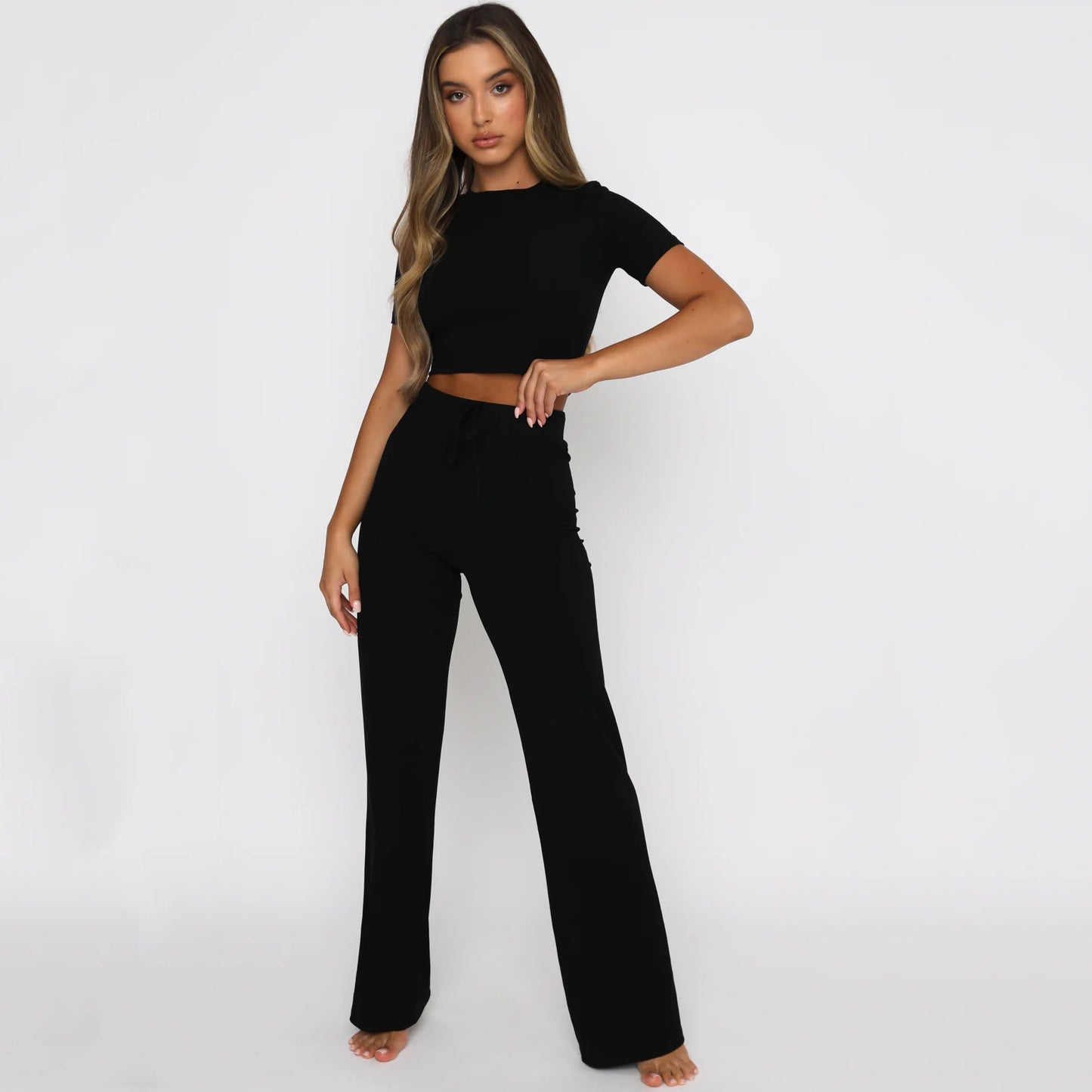 Fashion Casual Set Women's Solid Color