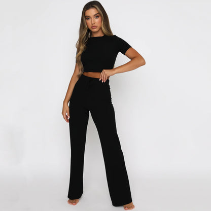 Fashion Casual Set Women's Solid Color