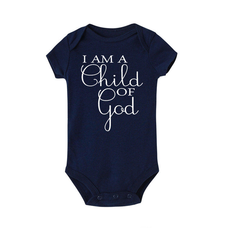 Alphabet-Baby Kurzarm Lässiger Baby-Body