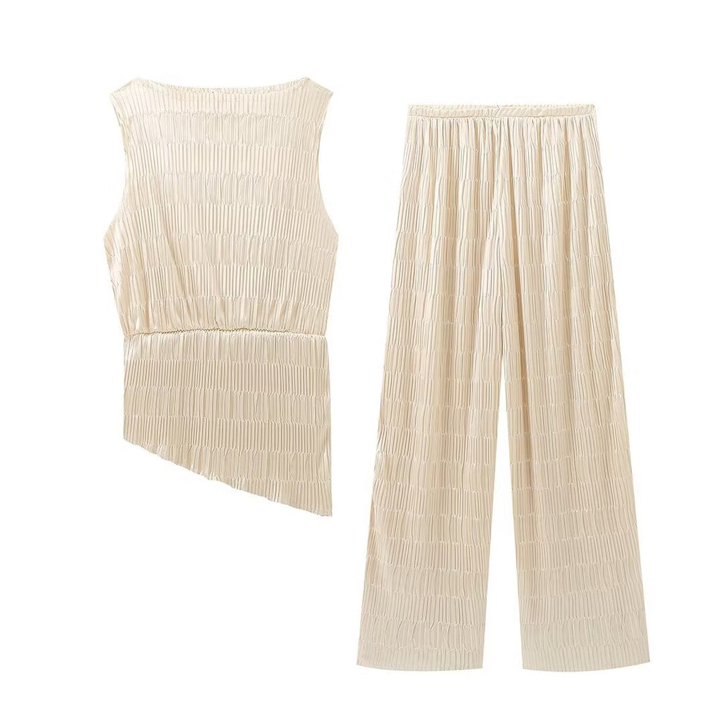 Women's Fashion Camisole Trousers Casual Suit