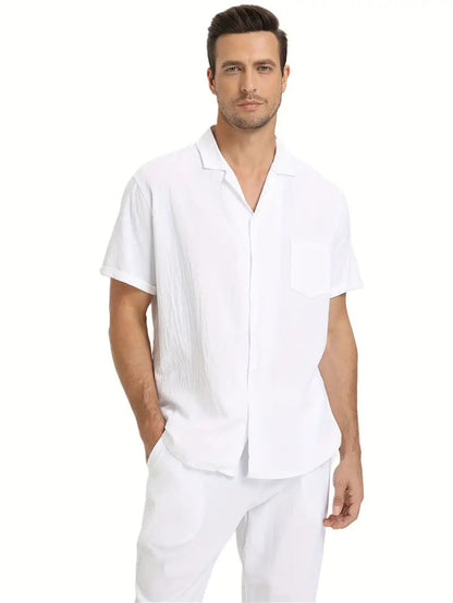 short-sleeved suit for men