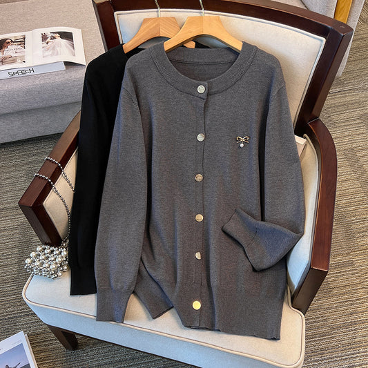 Damen Lockere Strickjacke Strickmantel