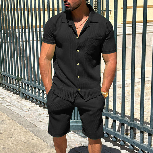 Summer set: short-sleeved shirt &amp; shorts