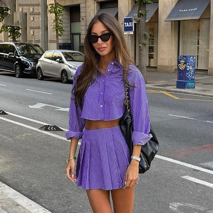 zweiteiliges Set für Frauen in Mode, lange Ärmel