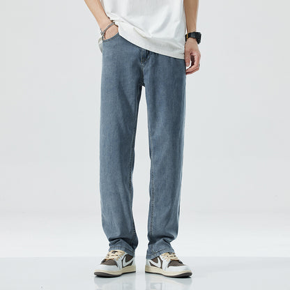 Herren Lose Gerade Eis Seide Freizeit jeans