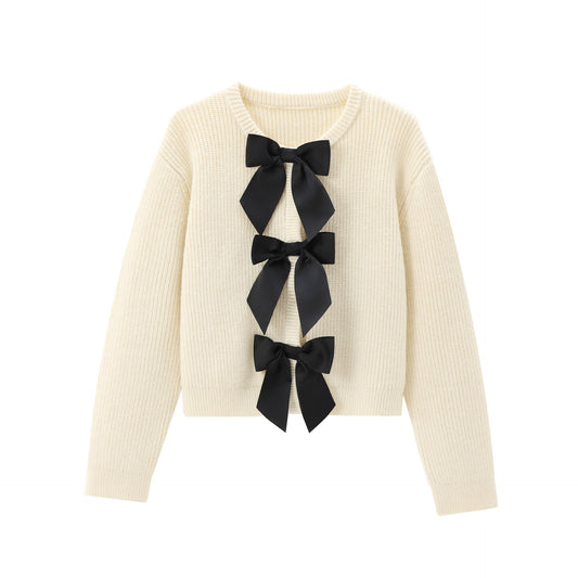 Modische Weiche Slim-Fit Rundhals Langarm Strickjacke