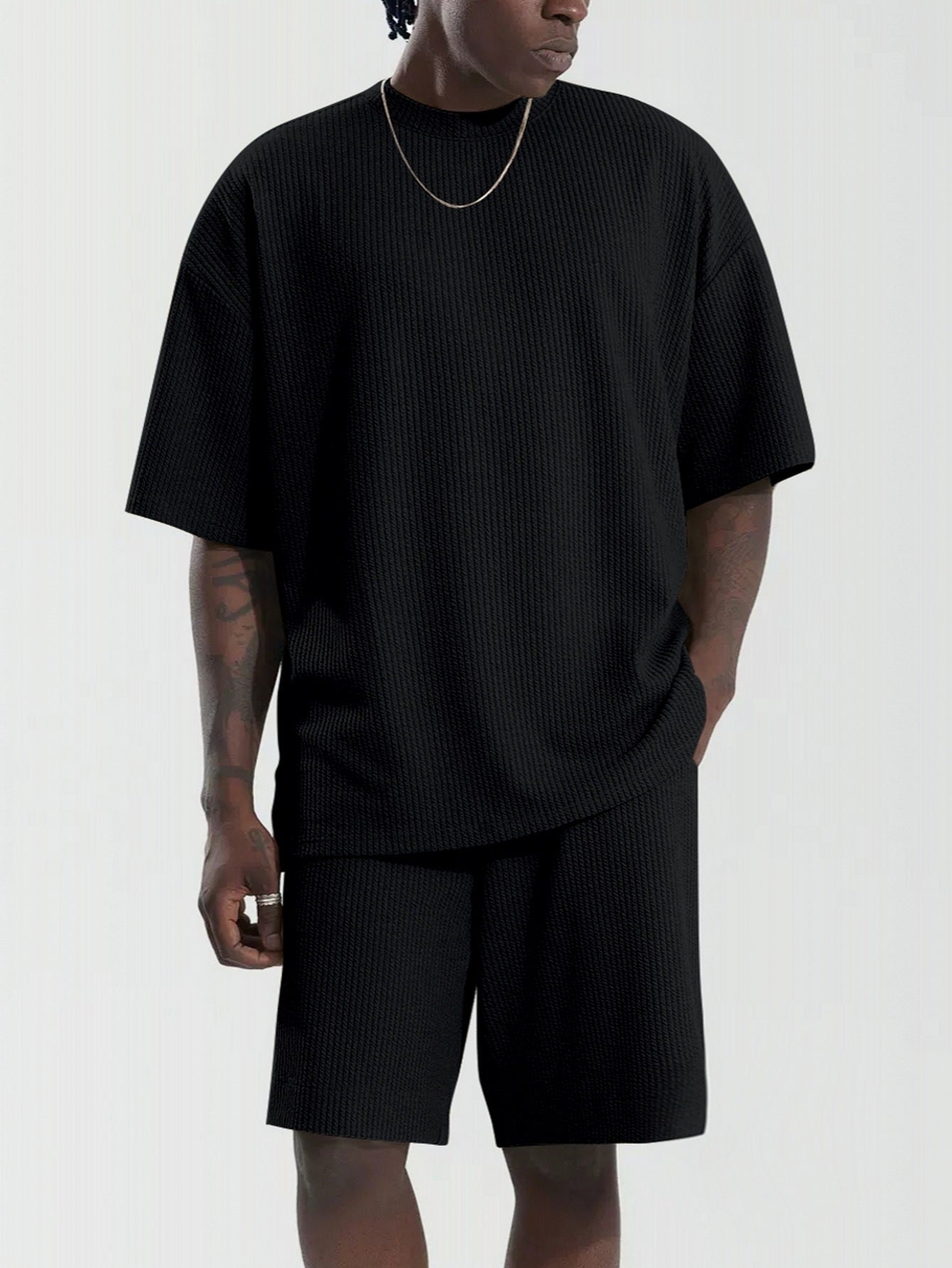 Men's Loose Short Sleeve Suit Sports Leisure Suit