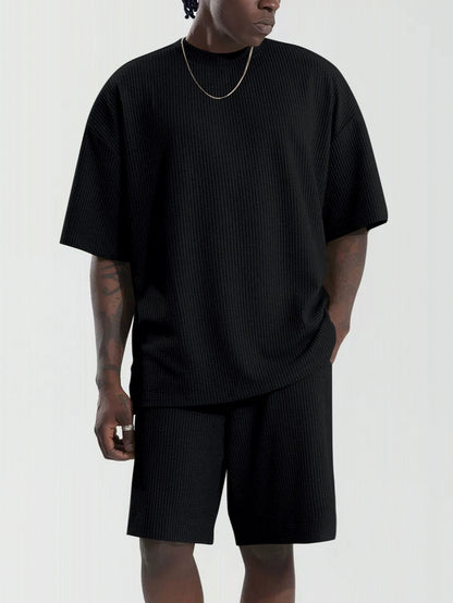 Men's Loose Short Sleeve Suit Sports Leisure Suit