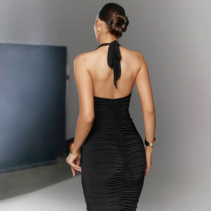 Elegantes Neckholder-Abendkleid