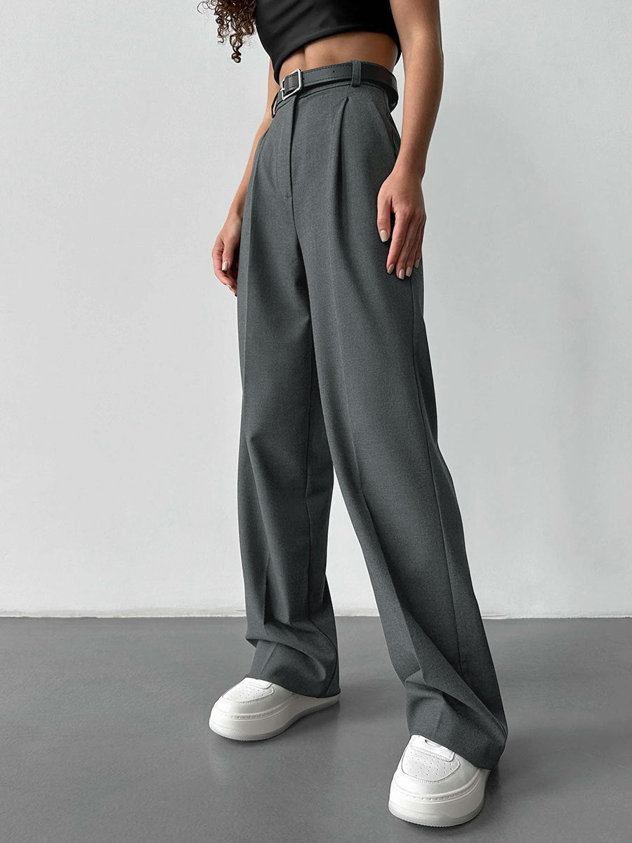 Elegante, Lockere Gerade Hose für den Alltag und Büro