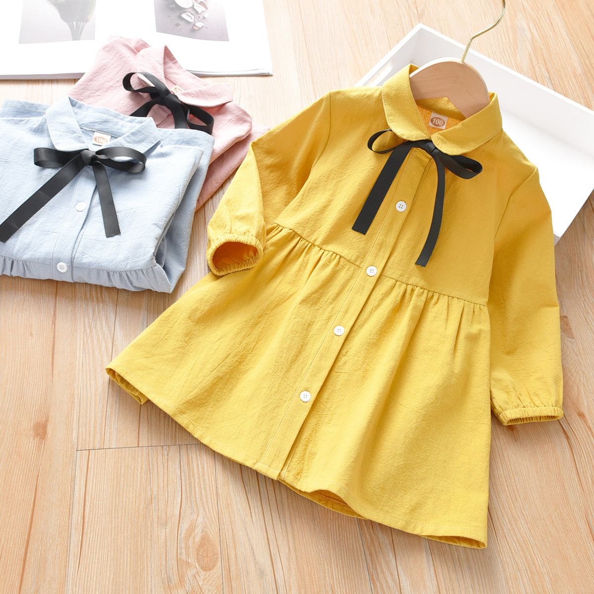 Kinderhemd im Baby-Westernstil, als Kleid gestaltet