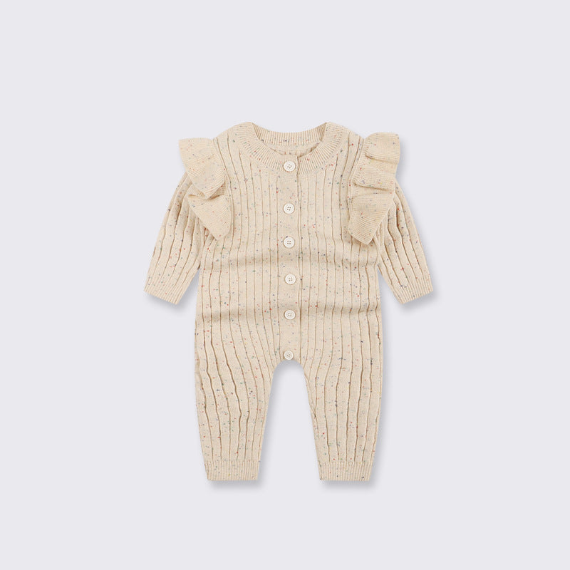 Baby Herbstkleidung Strick-Jumpsuit
