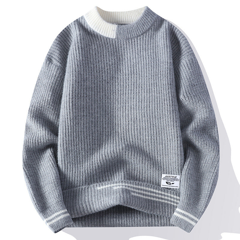 Herren-Cardigan mit mehrfarbigen Streifen