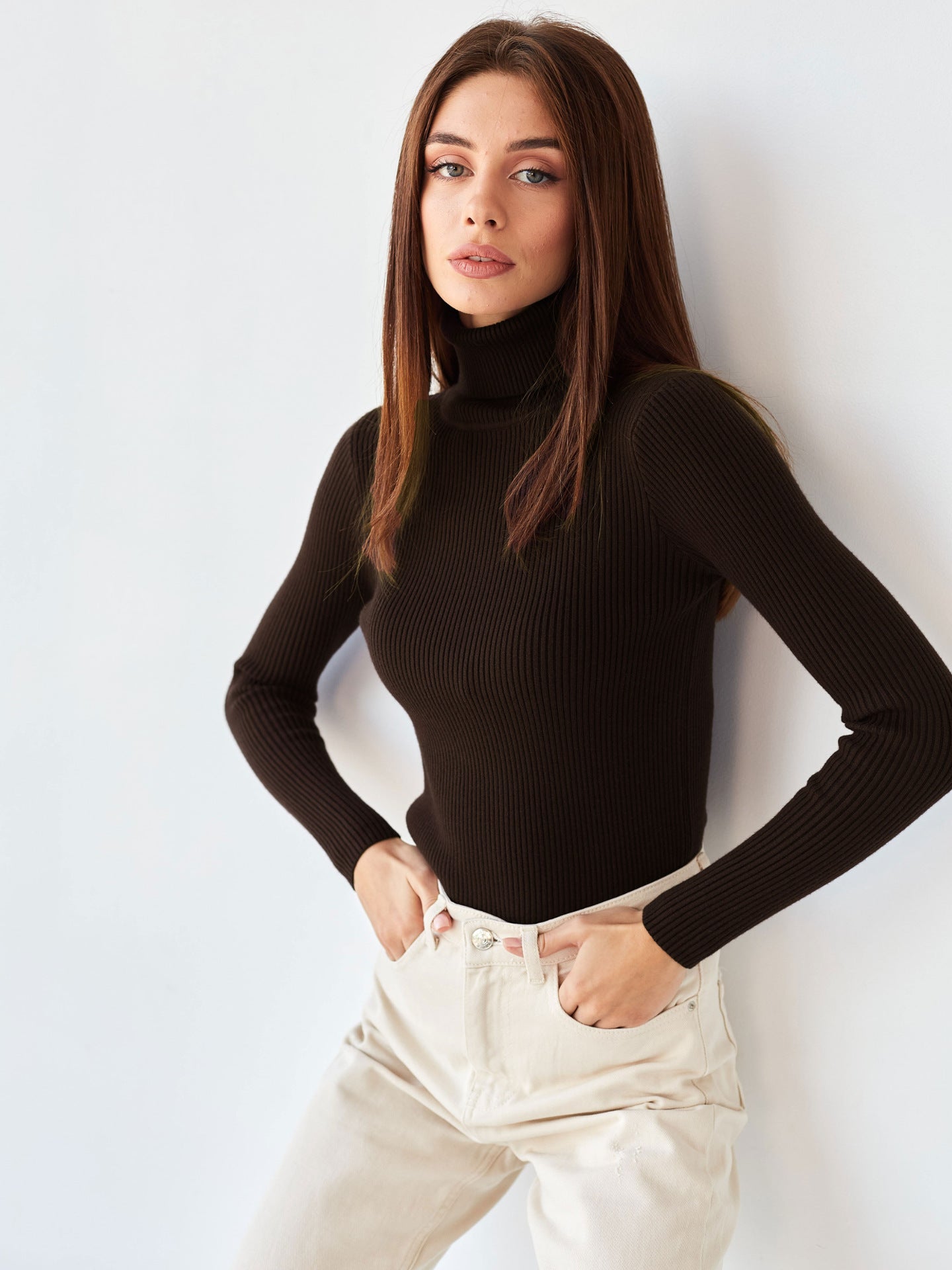 Roll kragen pullover Bottom Shirt europäisch und amerikanisch