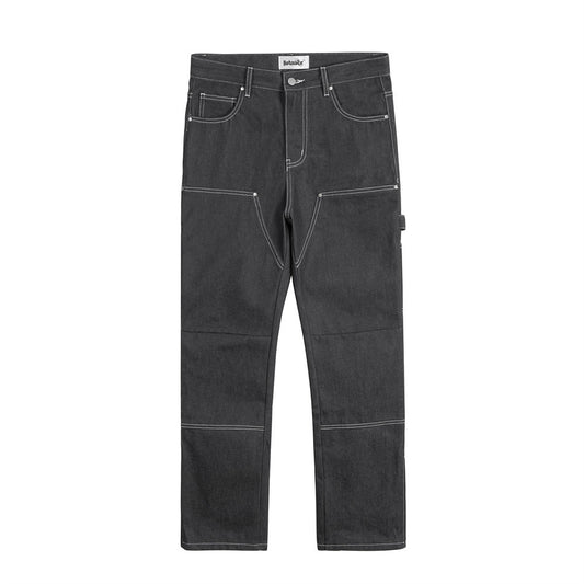 Drucklinien Denim gerade Jeans Herren Slim Fit Beine