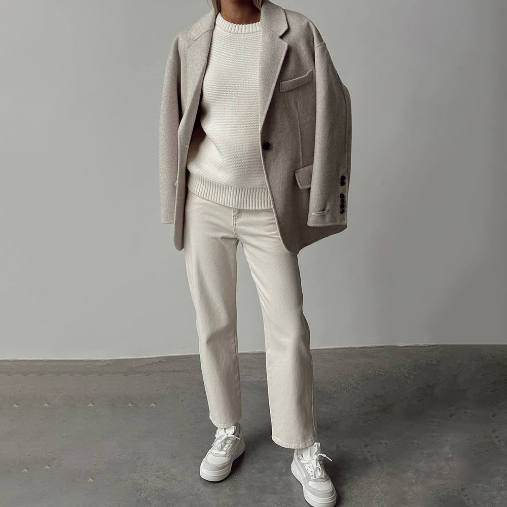 Damen Strick pullover einfach und elegant