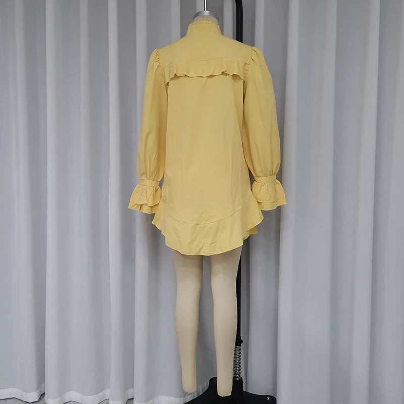 Mode Rüschen Pantskirt Dreiteiliges Set für Frauen