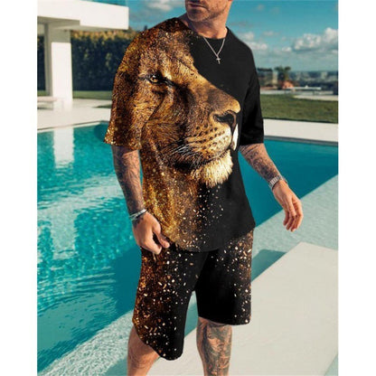 Short Sleeve Men's Leisure Set Suit in Export Style 