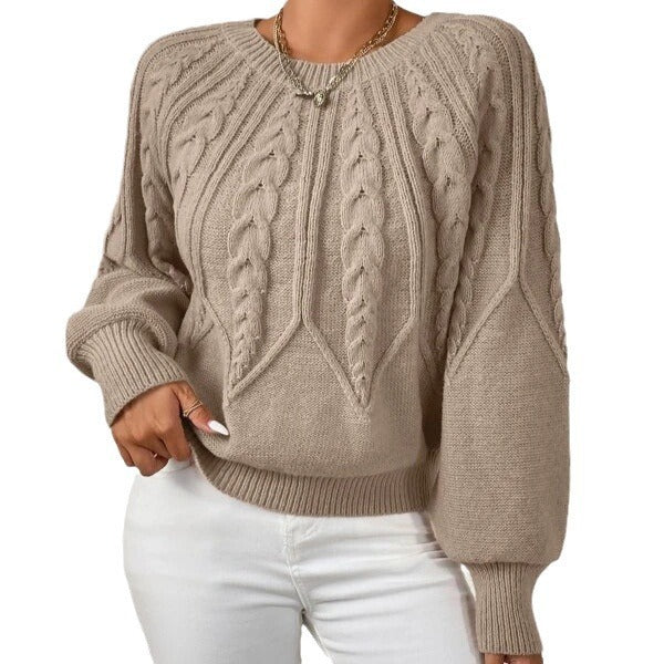 Fashion Retro Prisma Drehstrickpullover