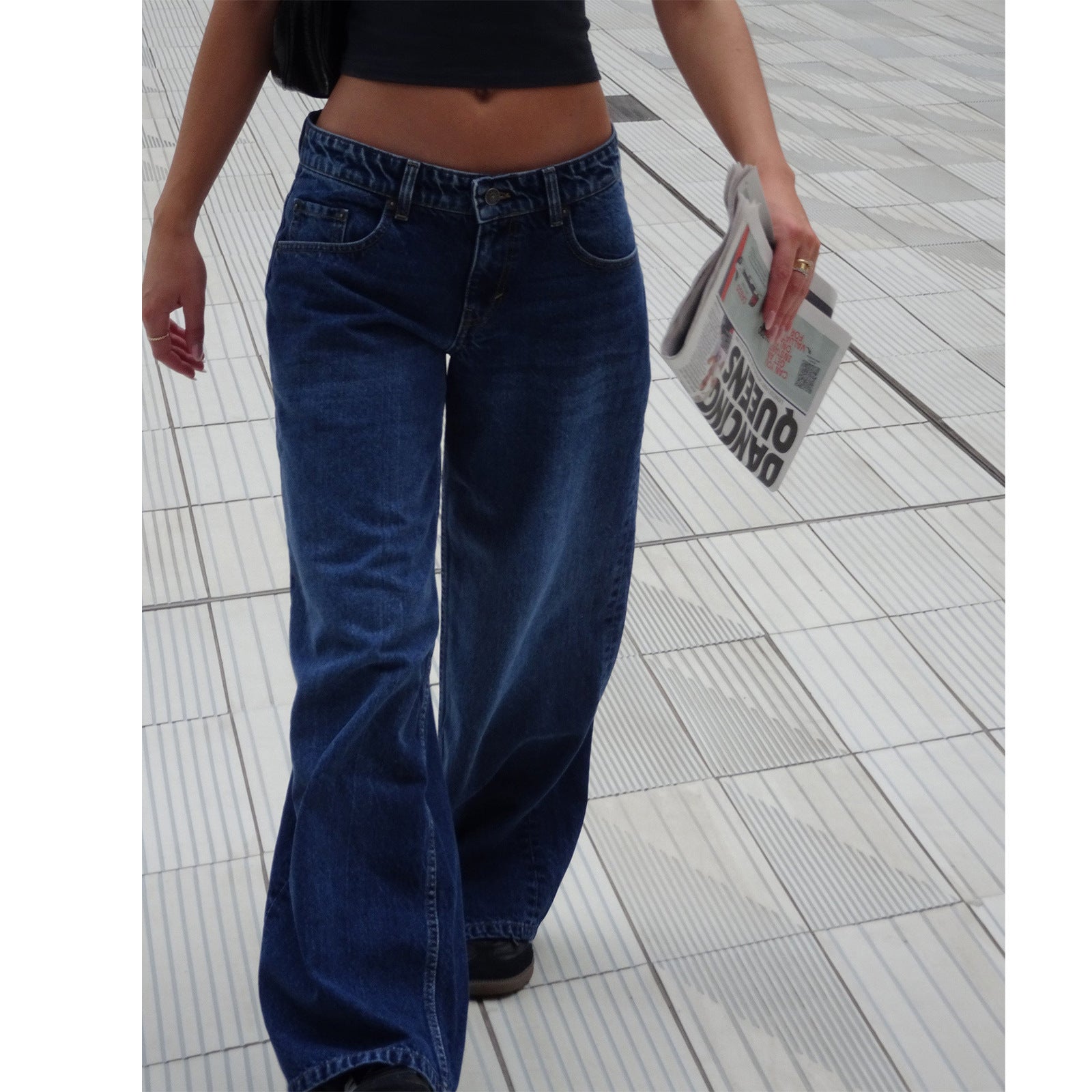 Jeans hose für Damen mit breiten Bein