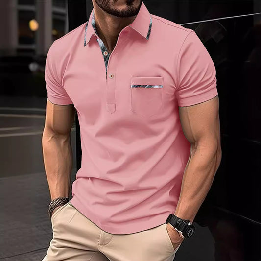 Europäische und amerikanische Revers-T-Shirt Polo-Shirt