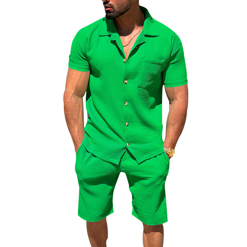 Summer set: short-sleeved shirt &amp; shorts