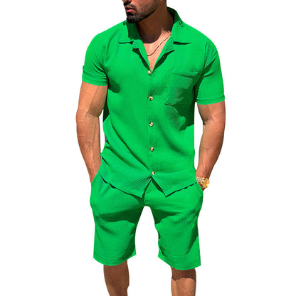 Summer set: short-sleeved shirt &amp; shorts