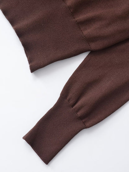 Modische Damen Wollmischung Strickjacke