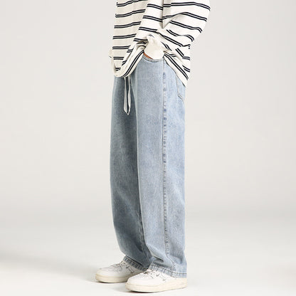 Elastischer Bund lockere gerade herabhängende Mop-Hose