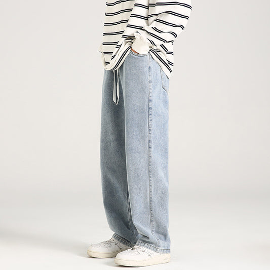 Elastischer Bund lockere gerade herabhängende Mop-Hose
