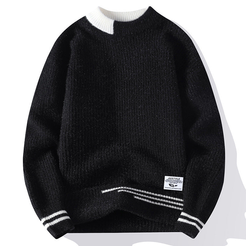Herren-Cardigan mit mehrfarbigen Streifen