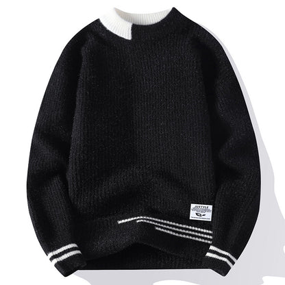 Herren-Cardigan mit mehrfarbigen Streifen