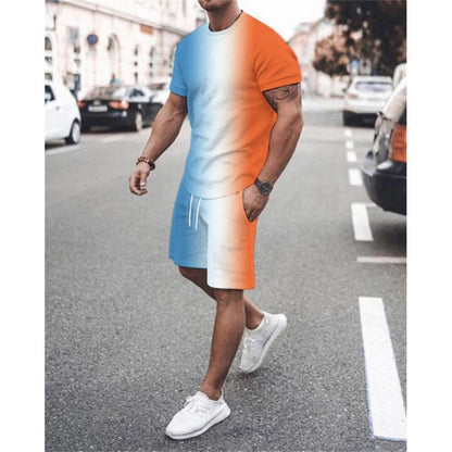 Short Sleeve Men's Leisure Set Suit in Export Style 